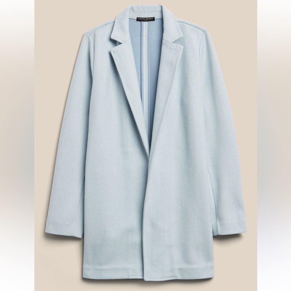NWT Banana Republic Factory Knit Brushed Long Blazer